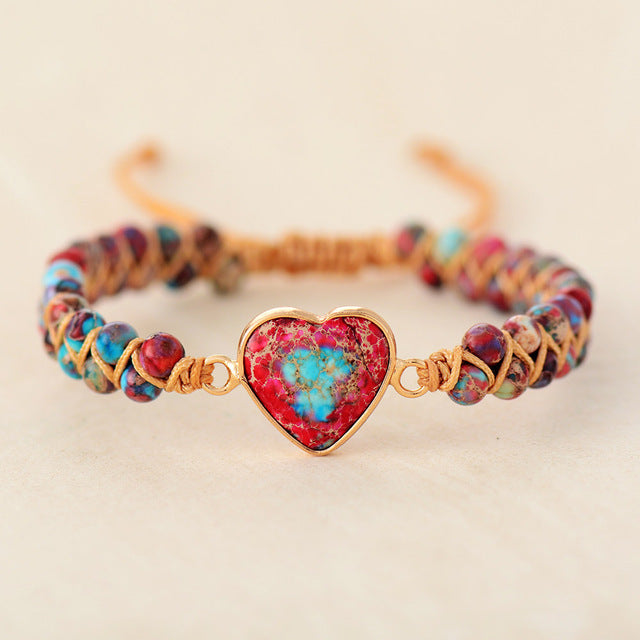 Passionate heart jasper bracelet
