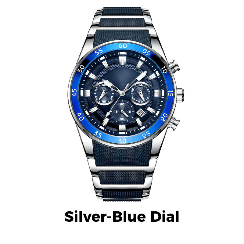 🎁Calendar six-hand quartz men's watch