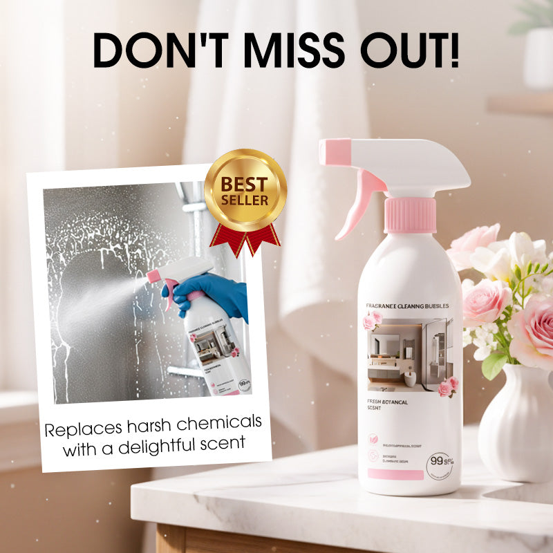 ⏳Time-Limited Special⏰Multi-Purpose Bathroom Cleaner Spray: Removes Limescale & Soap Scum, Botanical Scent, Safe for Glass & Tiles