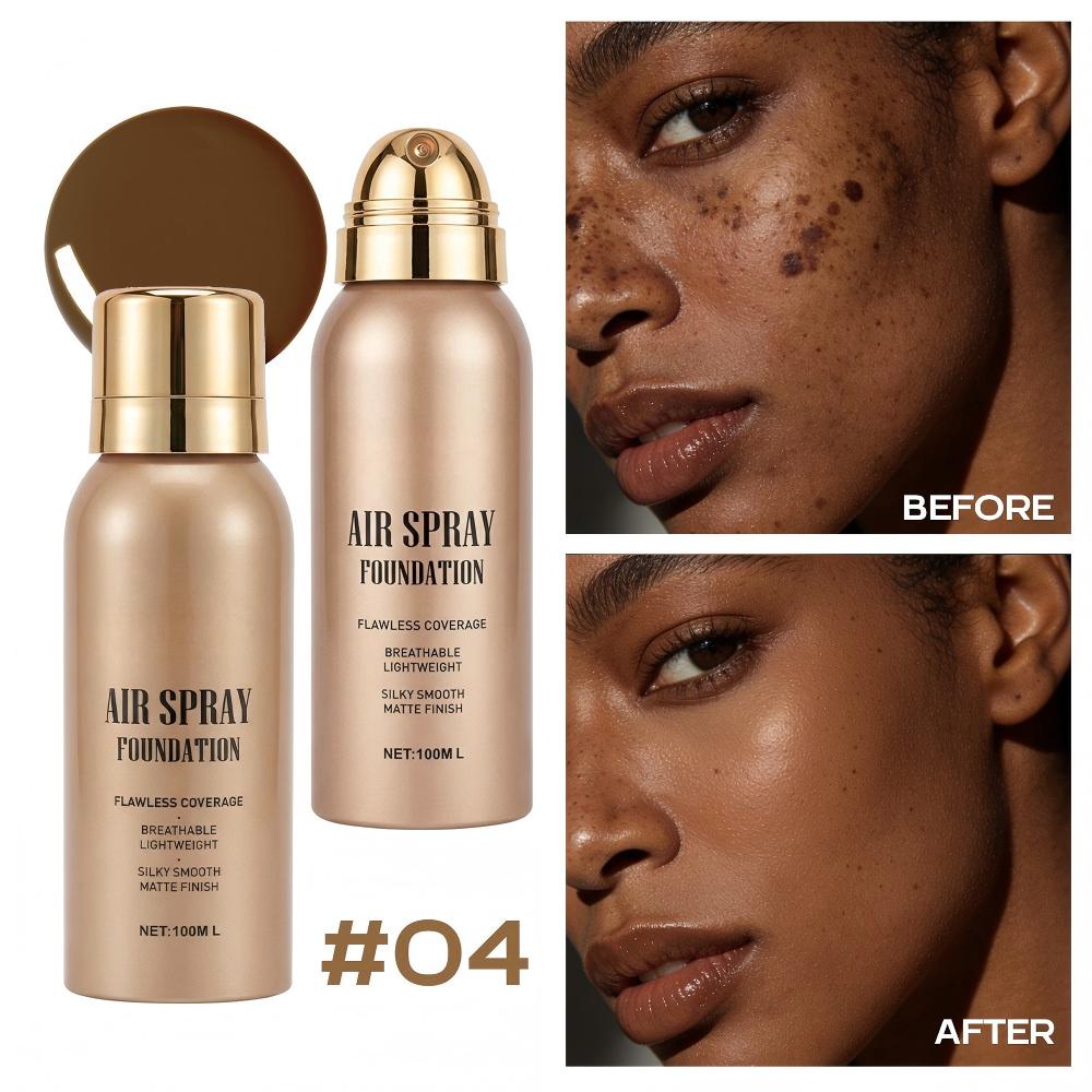 💦Waterproof Flawless Air Spray Foundation|Long‑Lasting Airbrush Makeup, Sweat‑Proof Buildable Coverage ✨