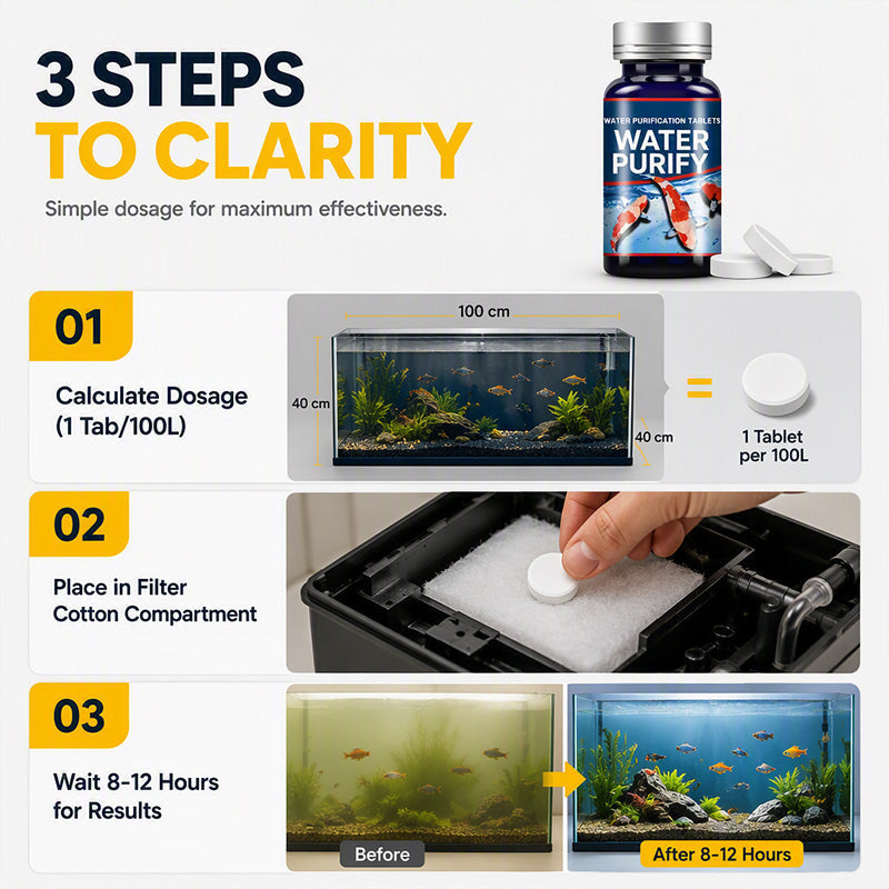 Professional Aquarium Water Purification Tablets