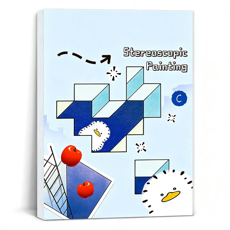 🎨 Kids 3D Tracing Activity Book | 4 Themes