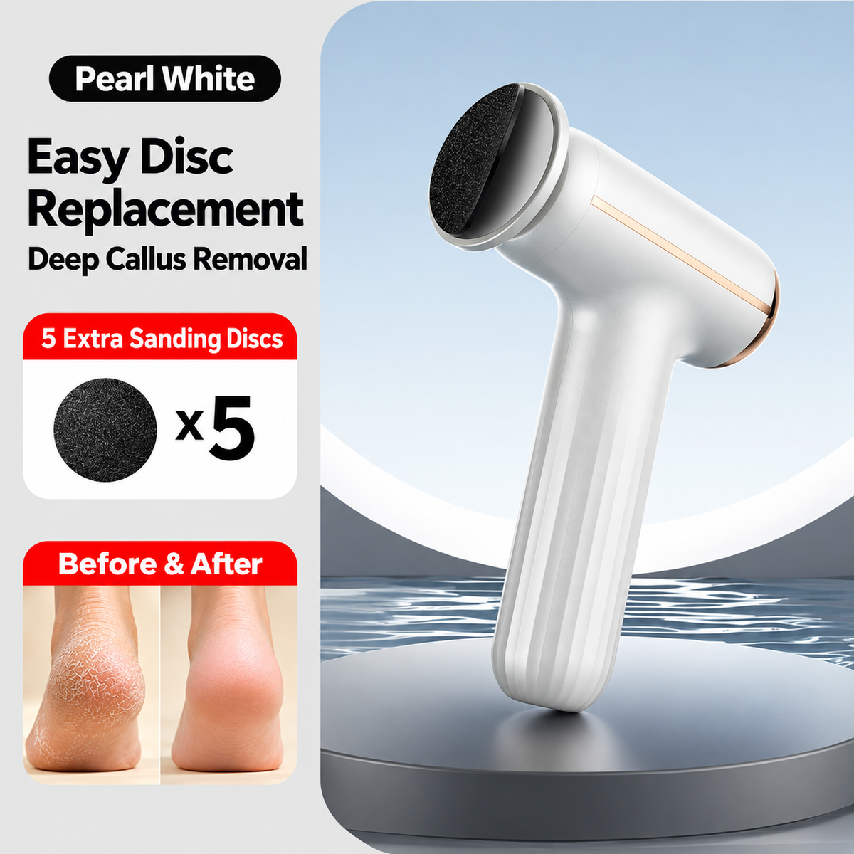 🦶 Rechargeable Electric Foot File for Foot Care