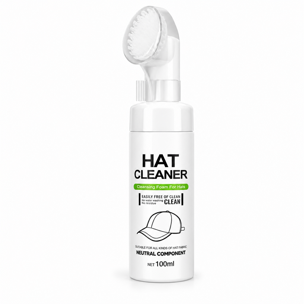 Rinse Free Hat Foam Cleaner for Sweat and Stain Removal