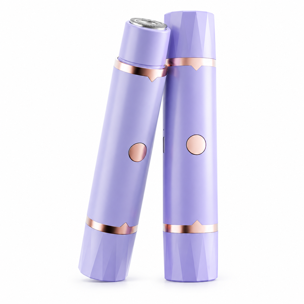 Portable Electric Hair Remover for Women Dual Head Body Shaver and Bikini Hair Trimmer