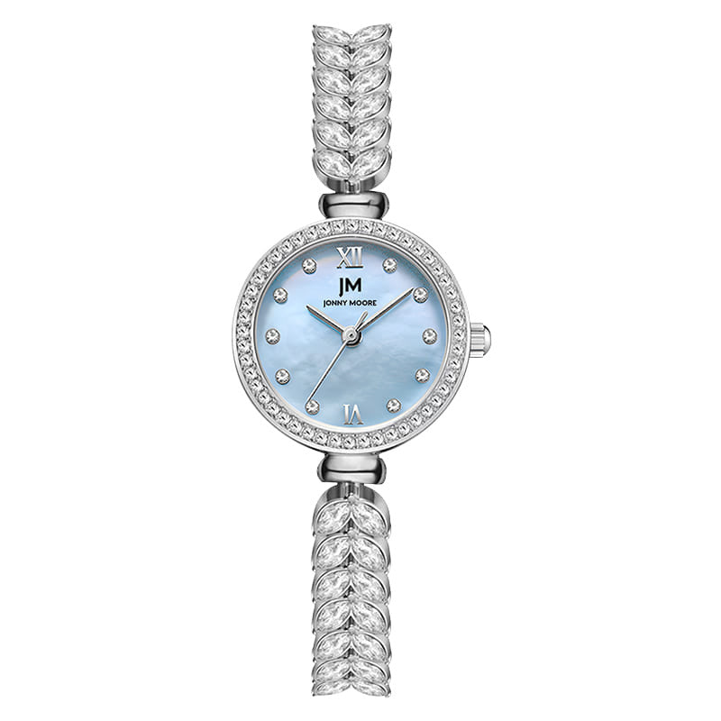 Illuminated Mother of Pearl Mermaid Women's Watch with Diamonds