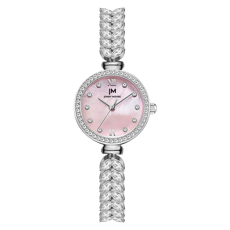 Illuminated Mother of Pearl Mermaid Women's Watch with Diamonds
