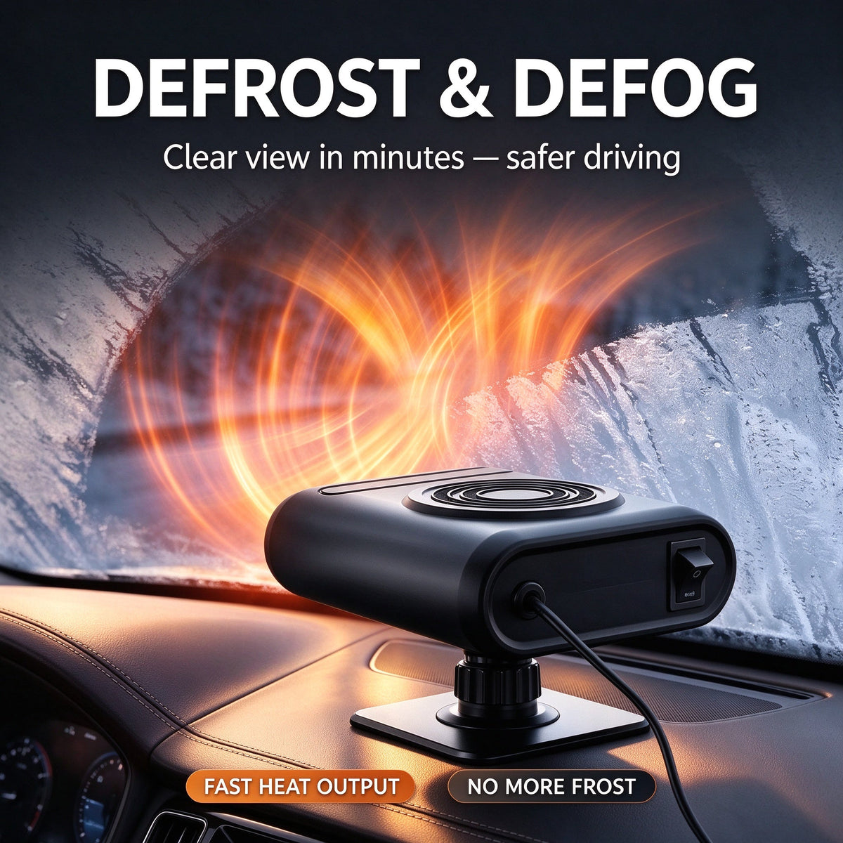 🔥Limited Time Promotion 50% OFF🔥2-in-1 Portable Car Heater and Windshield Defroster