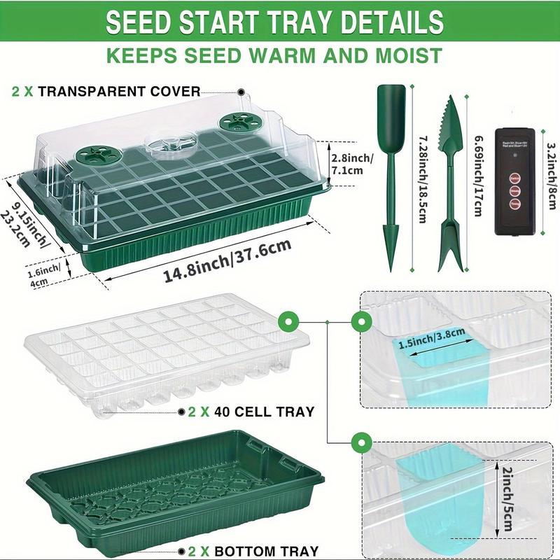 🔥50% discount while stocks last!🎉Seed starter trays with grow light