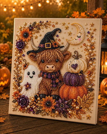 💥 Last Day 50% OFF👻✨50K+ SOLD!🎃 Halloween Pearl Art DIY Kit – No painting skills needed, just match & place pearls. Create spooky‑cute décor for a cosy autumn home! 🧵🖼️