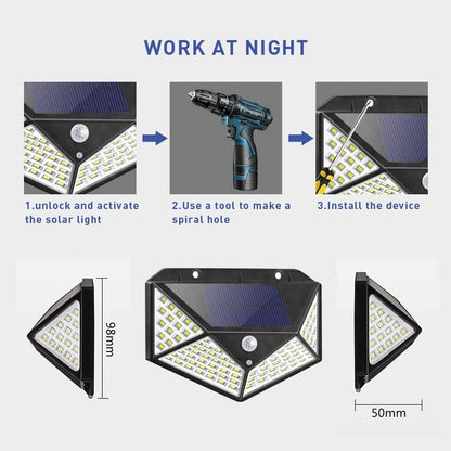 💡 Motion Sensor Solar Lights – Bright Outdoor Lighting