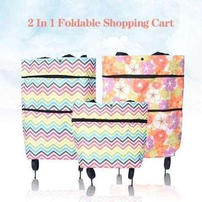 🥳2026 HOT SALE🥳💞50K+ SOLD!🌿🛍️ 50% OFF! Multi‑Purpose Foldable Trolley Bag – Use as grocery cart, utility cart & hand truck. Removable bag for extra versatility. A practical gift idea! 🌟💚