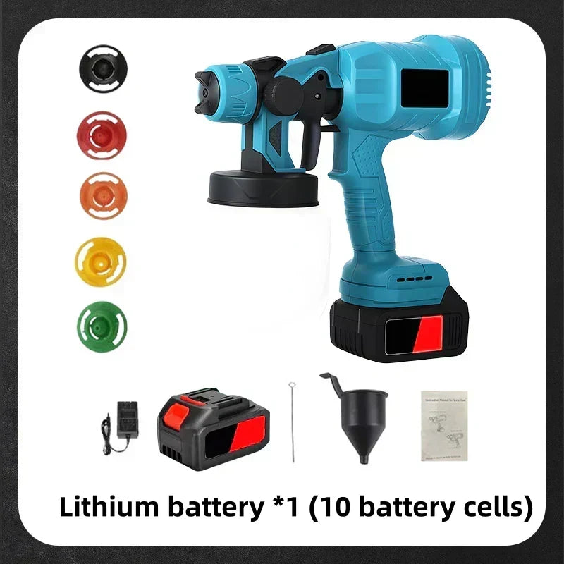 🎨 Wireless Electric Paint Sprayer!! | Cordless HVLP for Home DIY & Furniture | Fast, Even Coating Tool✨