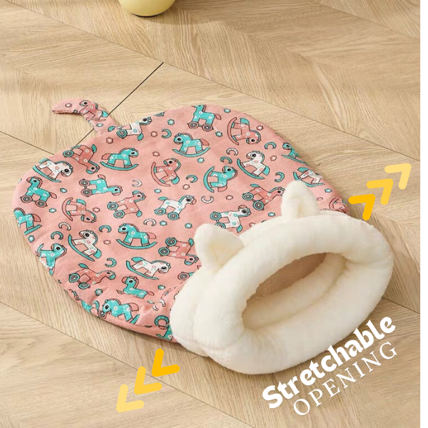 Cozy Pet Nest for Cats and Dogs - Plush & Machine Washable, Perfect for Your Pet's Comfort and Warmth