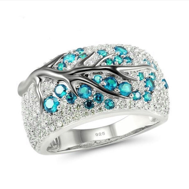 'New Beginnings' Crystal Tree Ring