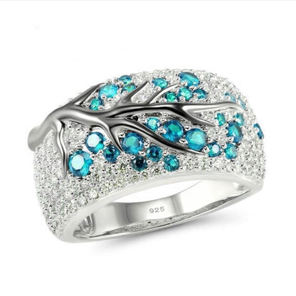 'New Beginnings' Crystal Tree Ring