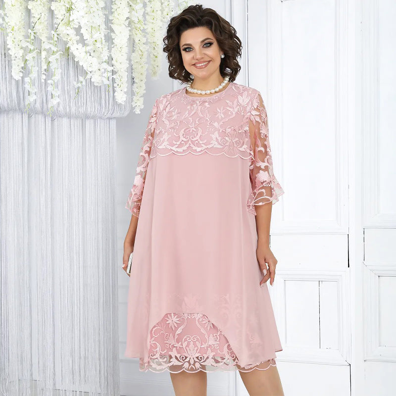 Sheer Breeze Layered Lace Dress