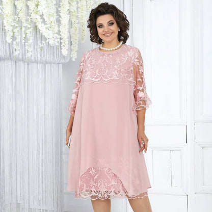 Sheer Breeze Layered Lace Dress
