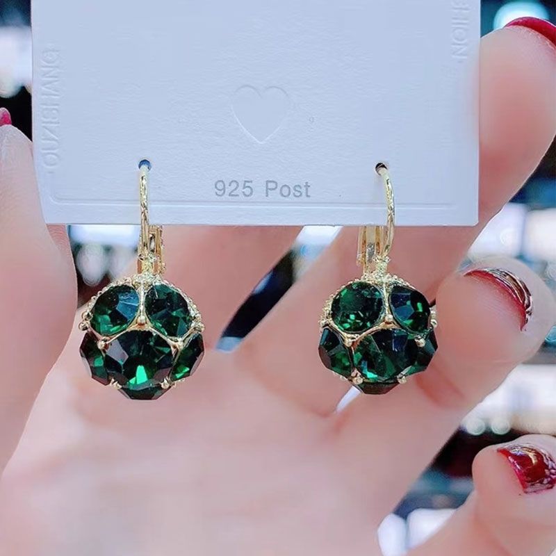🔥Elegant Crystal Sphere Drop Earrings