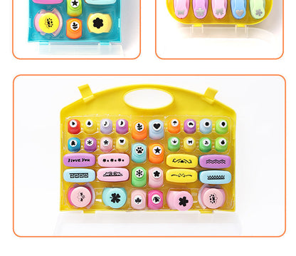 ✂️🌸⭐Kids DIY Flower Press Set - Large Embossing Machine & Stamps🎁