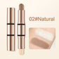 Natural double-end highlight contour stick