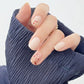 Ice-clear nude water-based nail polish - no baking required, peelable!