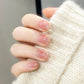 Ice-clear nude water-based nail polish - no baking required, peelable!