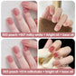 Ice-clear nude water-based nail polish - no baking required, peelable!