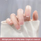 Ice-clear nude water-based nail polish - no baking required, peelable!