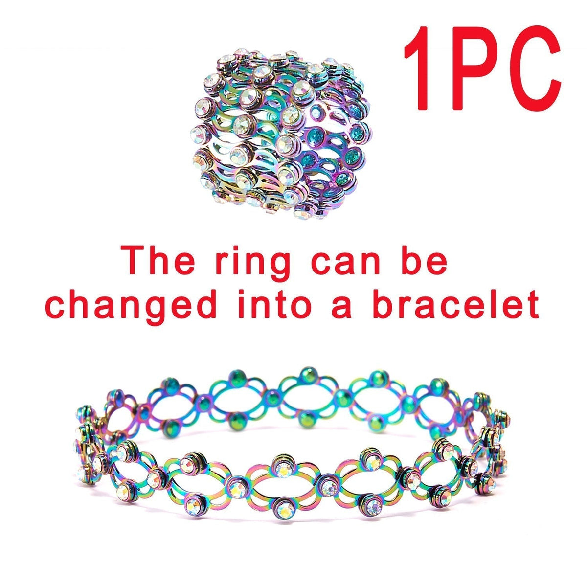 🔥Magic 2-in-1 Folding Retractable Ring Bracelet--🔥Buy 1 Get 1 Free💍(2 PCS)