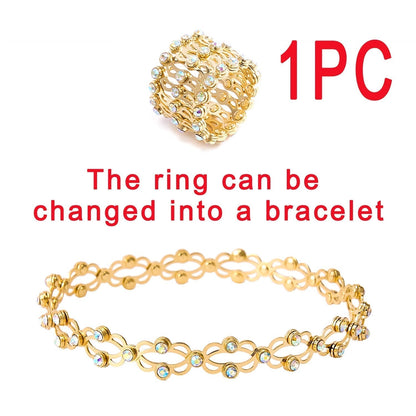 🔥Magic 2-in-1 Folding Retractable Ring Bracelet--🔥Buy 1 Get 1 Free💍(2 PCS)