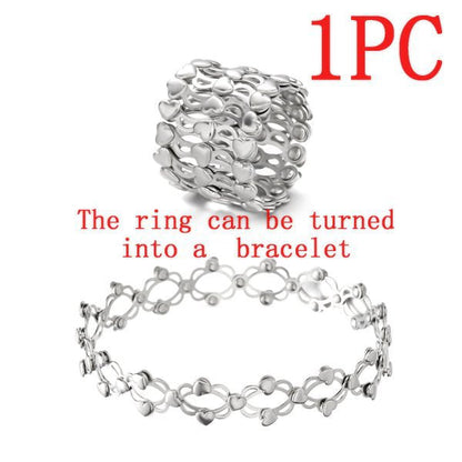 🔥Magic 2-in-1 Folding Retractable Ring Bracelet--🔥Buy 1 Get 1 Free💍(2 PCS)