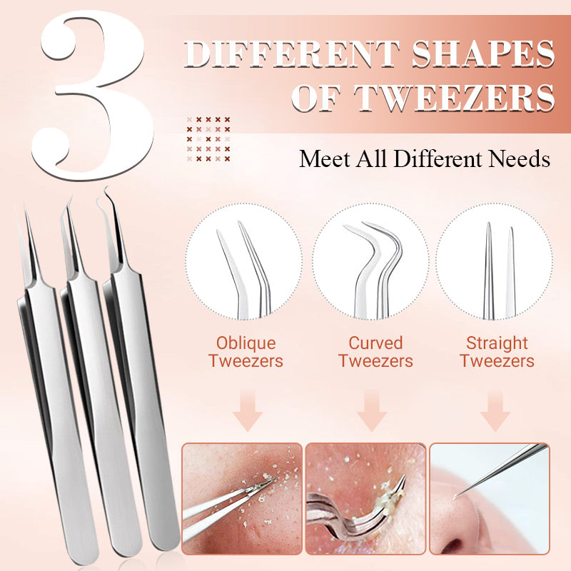 50% OFF🔥Stainless Steel Blackhead Remover Tool Kit
