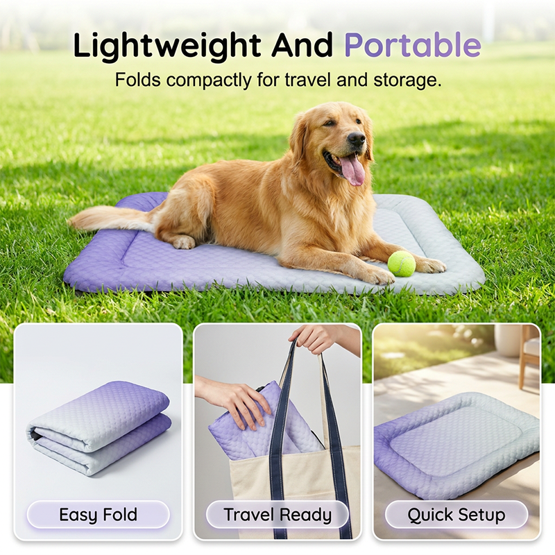 💖❄️Pet Cooling Mat for Dogs & Cats 🐾 Naturally Cool Ice-Silk Pad • Breathable, Washable & Soft 🌿  For Floors, Sofas & Car Travel • Multiple Sizes • Gradient Colours ☀️🐶🐱