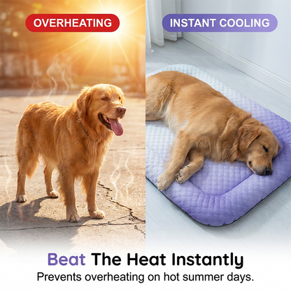 💖❄️Pet Cooling Mat for Dogs & Cats 🐾 Naturally Cool Ice-Silk Pad • Breathable, Washable & Soft 🌿  For Floors, Sofas & Car Travel • Multiple Sizes • Gradient Colours ☀️🐶🐱