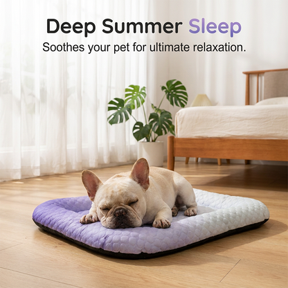 💖❄️Pet Cooling Mat for Dogs & Cats 🐾 Naturally Cool Ice-Silk Pad • Breathable, Washable & Soft 🌿  For Floors, Sofas & Car Travel • Multiple Sizes • Gradient Colours ☀️🐶🐱