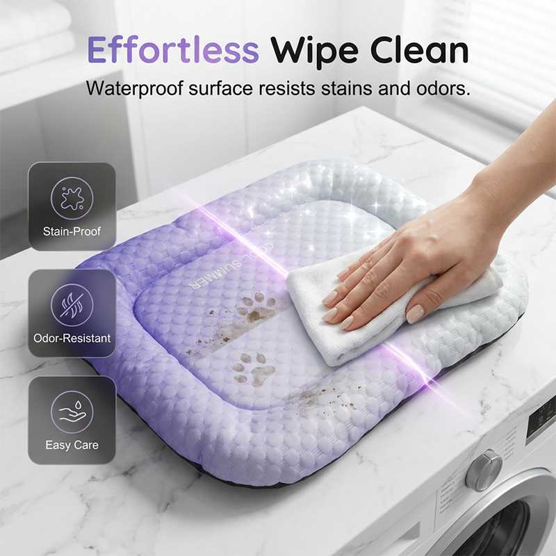 💖❄️Pet Cooling Mat for Dogs & Cats 🐾 Naturally Cool Ice-Silk Pad • Breathable, Washable & Soft 🌿  For Floors, Sofas & Car Travel • Multiple Sizes • Gradient Colours ☀️🐶🐱