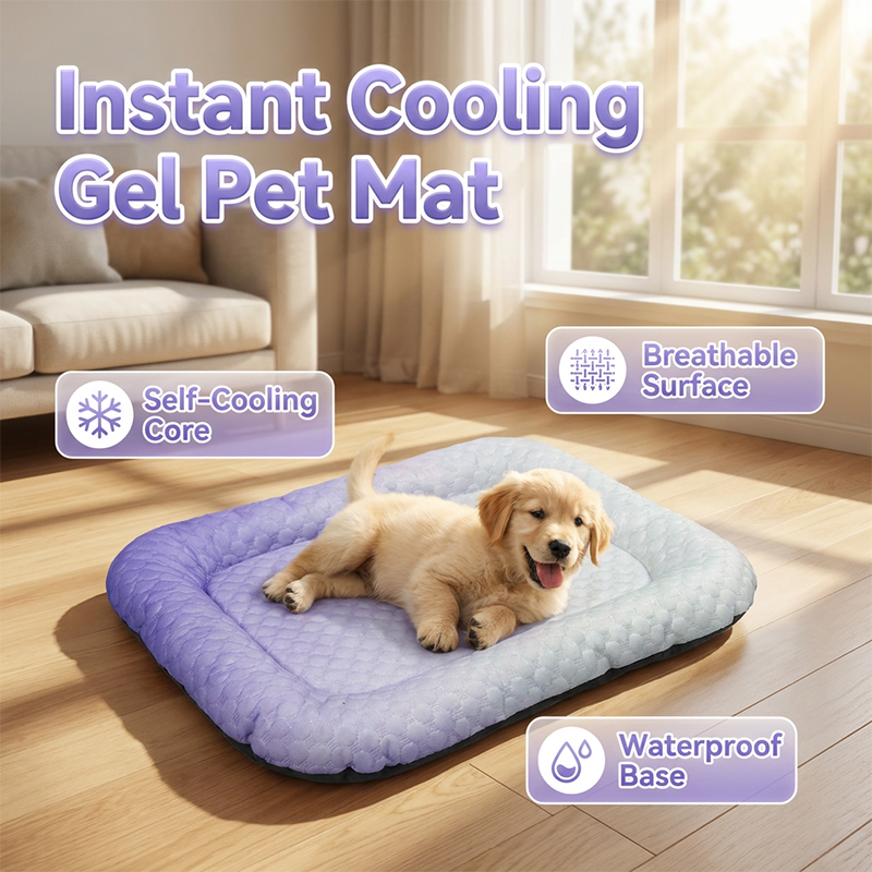 💖❄️Pet Cooling Mat for Dogs & Cats 🐾 Naturally Cool Ice-Silk Pad • Breathable, Washable & Soft 🌿  For Floors, Sofas & Car Travel • Multiple Sizes • Gradient Colours ☀️🐶🐱