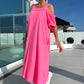 💃Women's Cold Shoulder Casual Maxi Dress