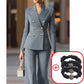 ⏳Time-Limited Special⏰Women's Pinstripe Double-Breasted Suit Set