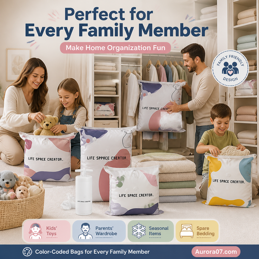 💐 BUY 2, GET 1 FREE!🧳No‑Pump Vacuum Storage Bags – Press & seal, no pump needed. Saves 80% space, keeps clothes dry & dust‑free. Perfect for bulky bedding & off‑season gear. 🛏️🗄️