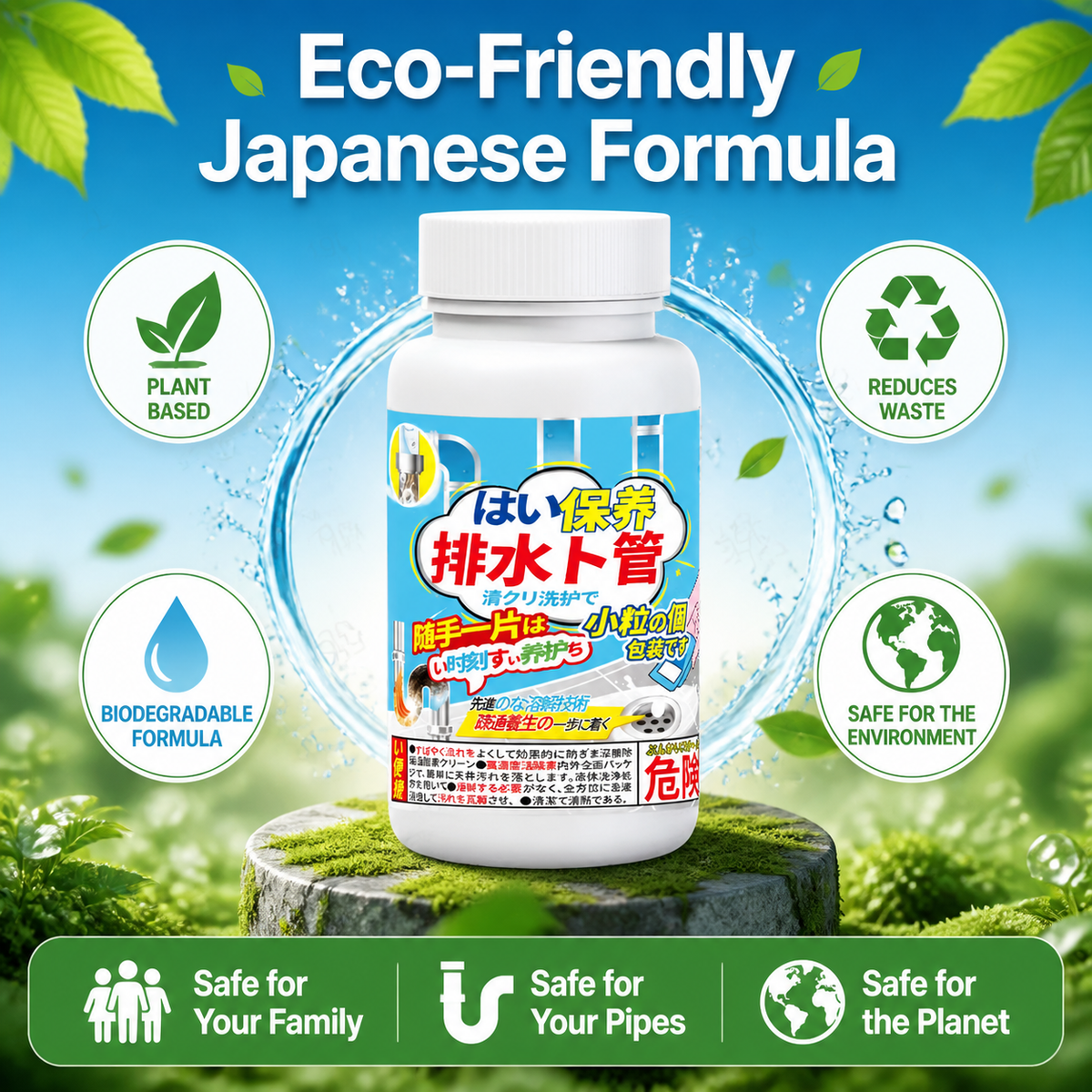 🔥Hot Sale 50% OFF🔥 Easy Drain Care! Effervescent Deodorising Tablets for Smelly Pipes 🌬️