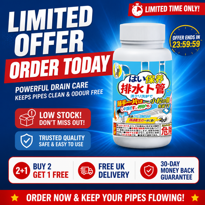 🔥Hot Sale 50% OFF🔥 Easy Drain Care! Effervescent Deodorising Tablets for Smelly Pipes 🌬️