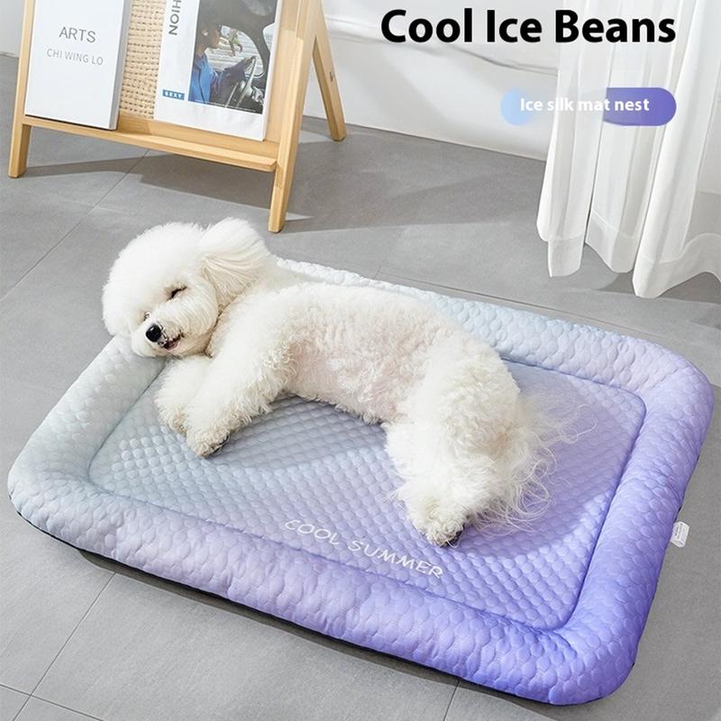 💖❄️Pet Cooling Mat for Dogs & Cats 🐾 Naturally Cool Ice-Silk Pad • Breathable, Washable & Soft 🌿  For Floors, Sofas & Car Travel • Multiple Sizes • Gradient Colours ☀️🐶🐱