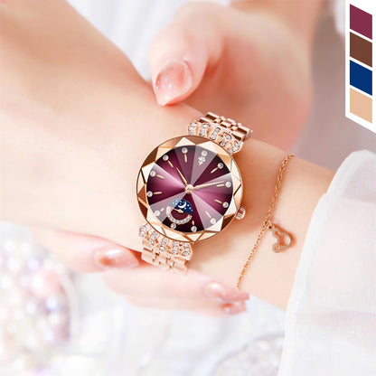 🔥Women's Fashionable Diamond Moon Star Watch