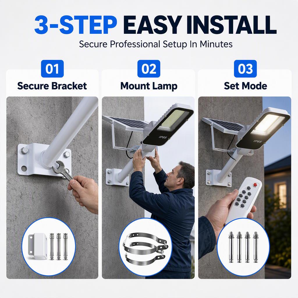 Super bright waterproof street solar light