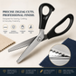 Stainless Steel Pinking Shears – 9.1" Zig Zag Fabric Scissors for Sewing, Quilting, Dressmaking & DIY Crafts