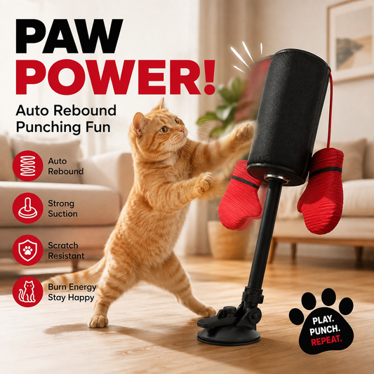 🔥50% OFF! Interactive Cat Punching Bag Toy🐱🥊