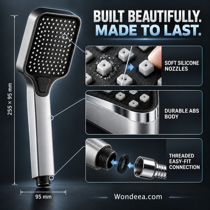 🚿 High-Boost Shower Head – Powerful Water Flow & Spa-Like Comfort ✨