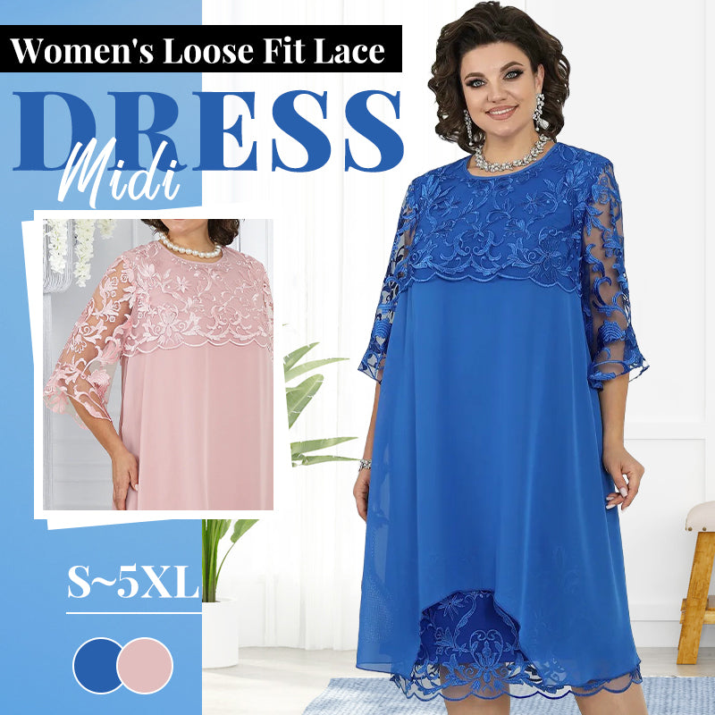 Sheer Breeze Layered Lace Dress